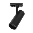 1-Fase Rail Spot Zwart Cilinder 10W 700lm - 827 Zeer Warm Wit
